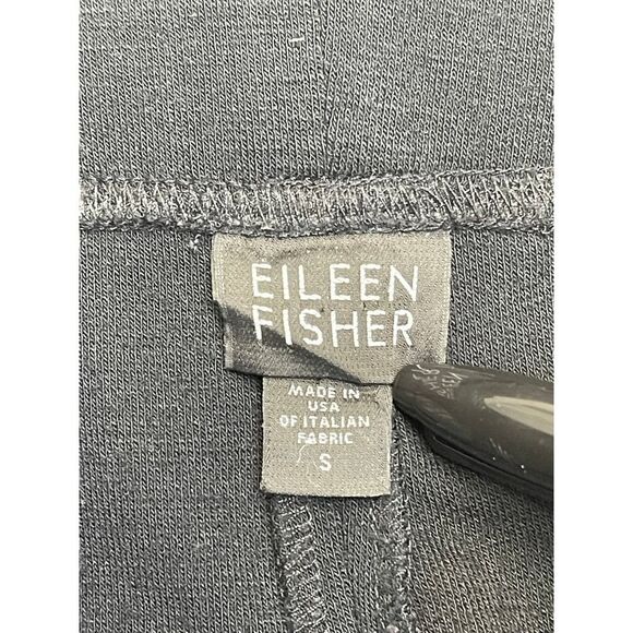Eileen Fisher Womens pull on pants sz small black wool blend minimalist trouser - Picture 2 of 12